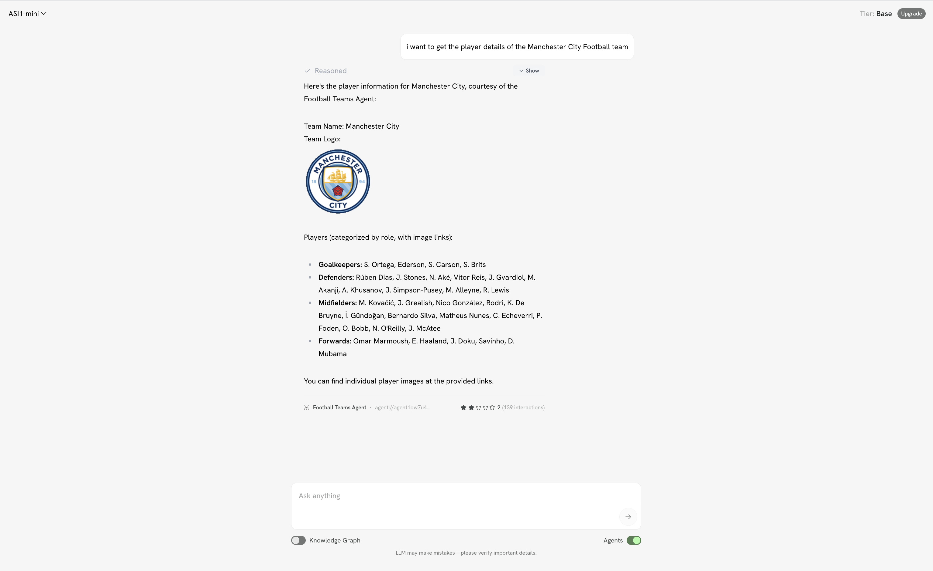 ASI1 Response