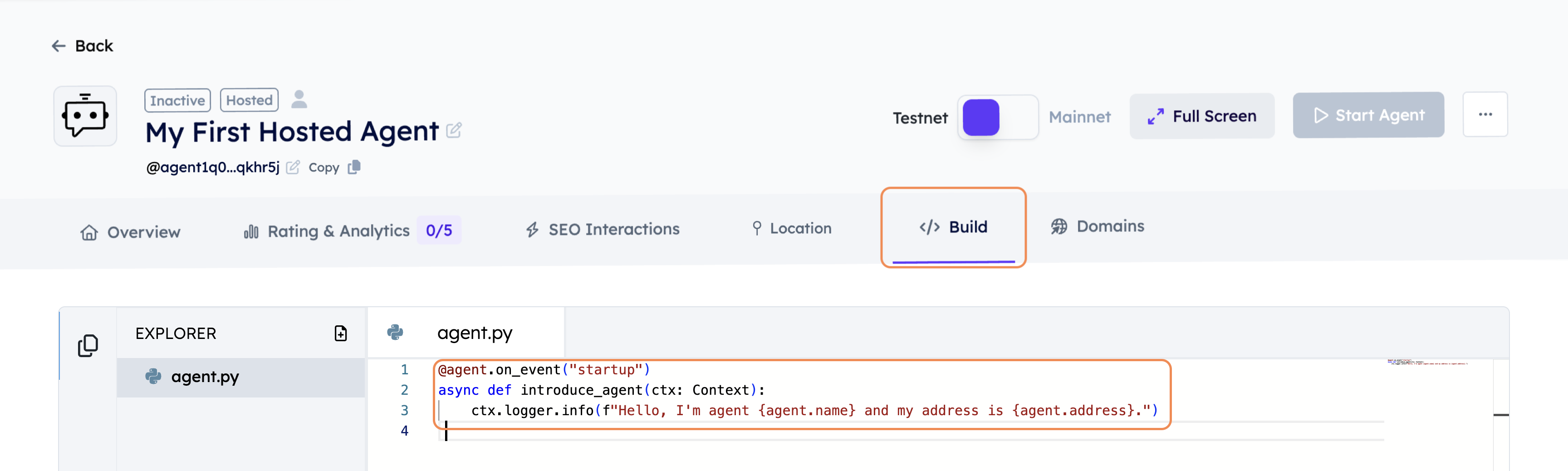 blank-agent-code-start